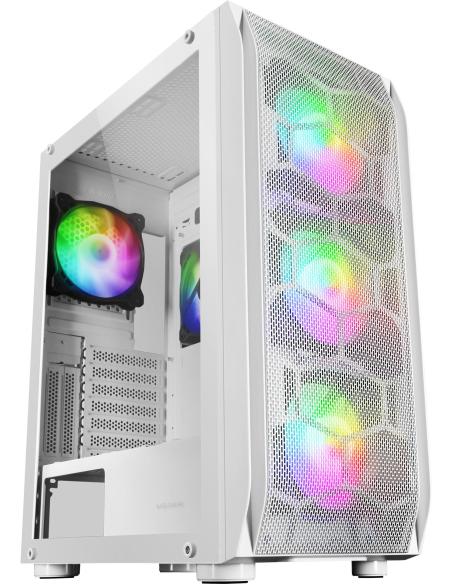 Mars Gaming MC-KX ARGB Cristal Templado USB 3.0 Blanca