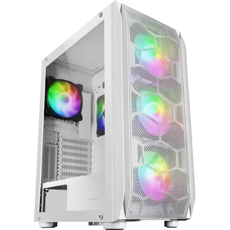 Mars Gaming MC-KX ARGB Cristal Templado USB 3.0 Blanca