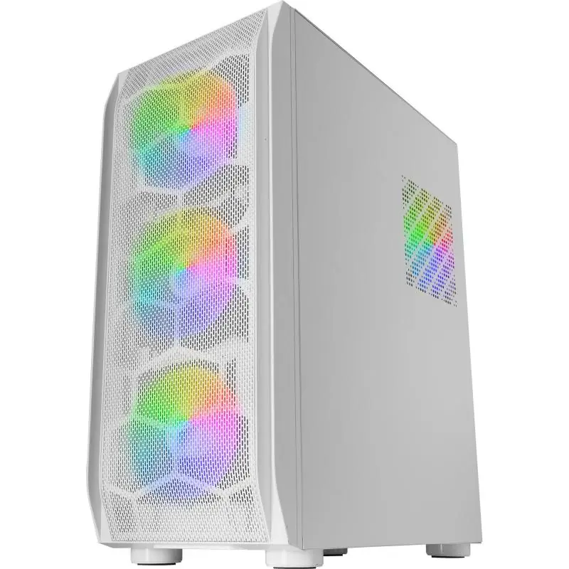 Mars Gaming MC-KX ARGB Cristal Templado USB 3.0 Blanca