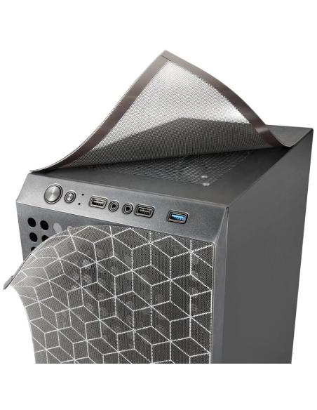 Mars Gaming MC-MAG Semitorre ATX Cristal Templado 3 Ventiladores FRGB USB 3.0 Negra