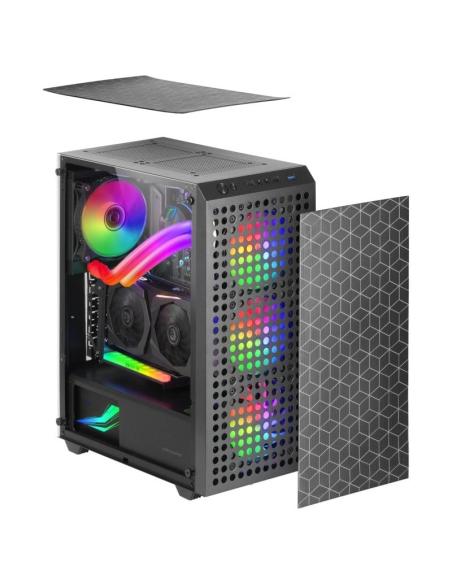 Mars Gaming MC-MAG Semitorre ATX Cristal Templado 3 Ventiladores FRGB USB 3.0 Negra