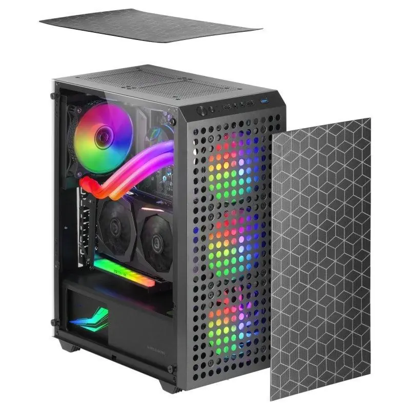 Mars Gaming MC-MAG Semitorre ATX Cristal Templado 3 Ventiladores FRGB USB 3.0 Negra