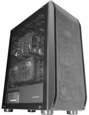 Mars Gaming MC-PRO2 Cristal Templado USB 3.0 Negra