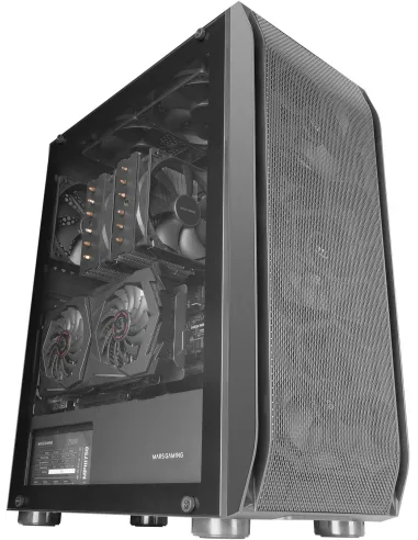 Mars Gaming MC-PRO2 Cristal Templado USB 3.0 Negra