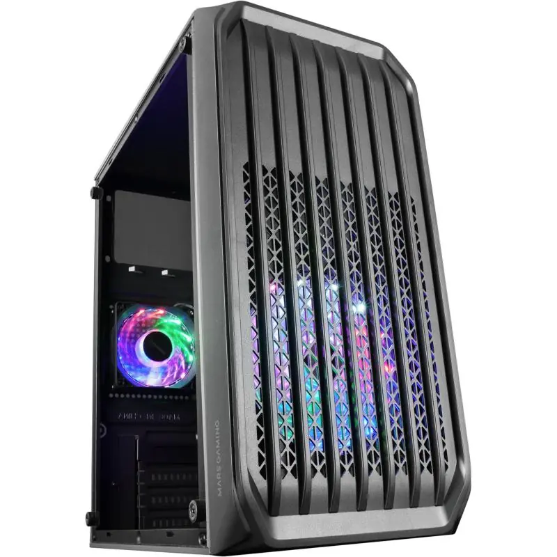 Mars Gaming MC-S2 Mini Torre Micro-ATX FRGB USB 3.0 con Ventana Negro