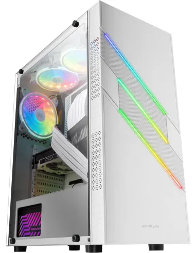 Mars Gaming MC-U3 Cristal Templado ARGB USB 3.0 Blanca