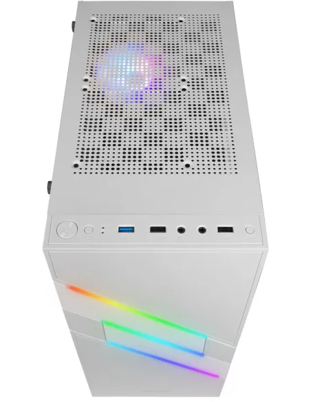 Mars Gaming MC-U3 Cristal Templado ARGB USB 3.0 Blanca