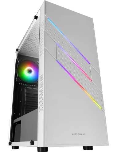 Mars Gaming MC-U3 Cristal Templado ARGB USB 3.0 Blanca