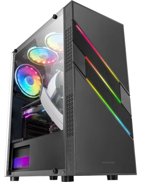 Mars Gaming MC-U3 Cristal Templado ARGB USB 3.0 Negra