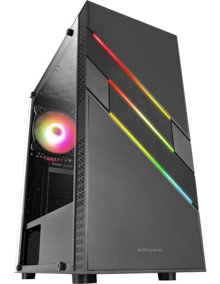 Mars Gaming MC-U3 Cristal Templado ARGB USB 3.0 Negra