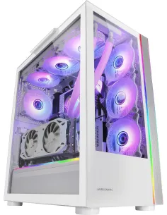 Mars Gaming MC-Ultra Torre Custom XXL Cristal Templado USB 3.0 ARGB Blanca