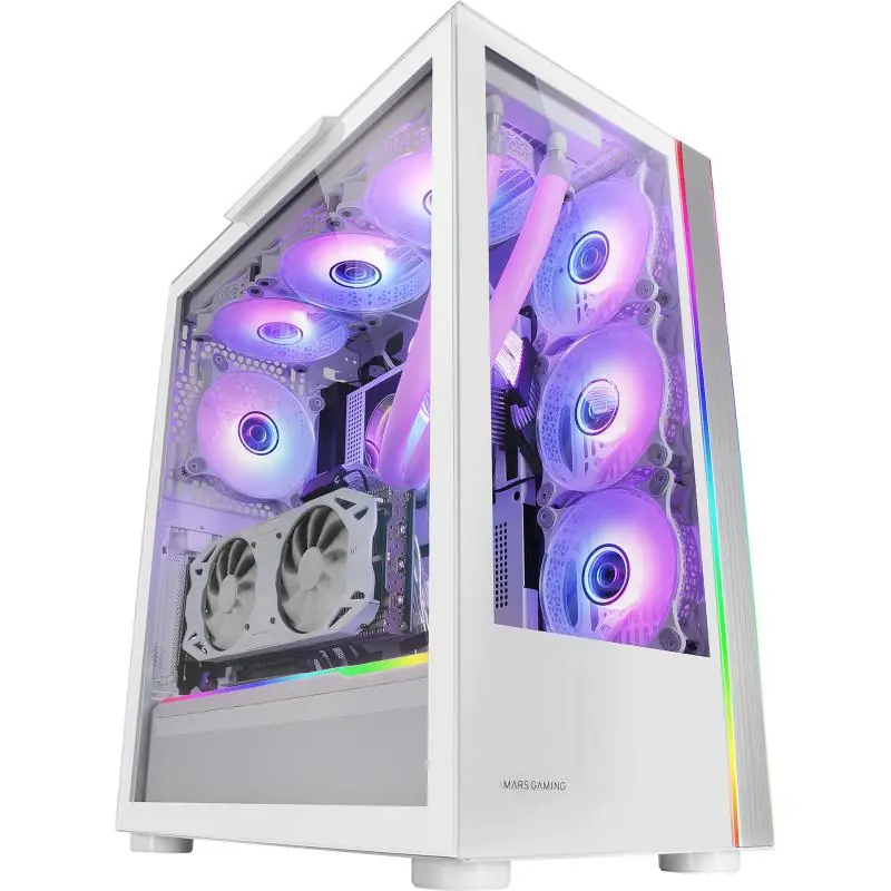 Mars Gaming MC-Ultra Torre Custom XXL Cristal Templado USB 3.0 ARGB Blanca