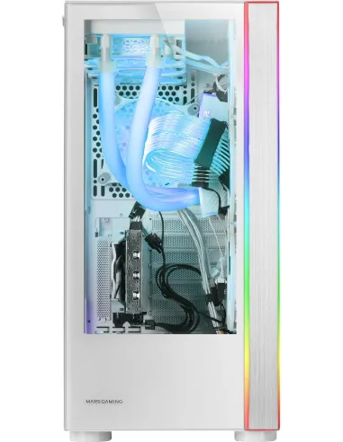 Mars Gaming MC-Ultra Torre Custom XXL Cristal Templado USB 3.0 ARGB Blanca
