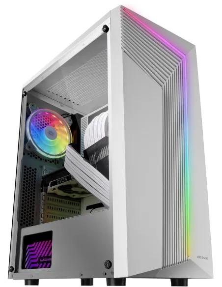 Mars Gaming MC-X7 ARGB USB 3.0 Blanca con Ventana