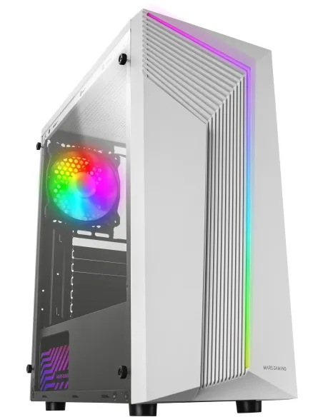 Mars Gaming MC-X7 ARGB USB 3.0 Blanca con Ventana