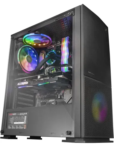 Mars Gaming MC220 FRGB USB 3.0 con Ventana Negra