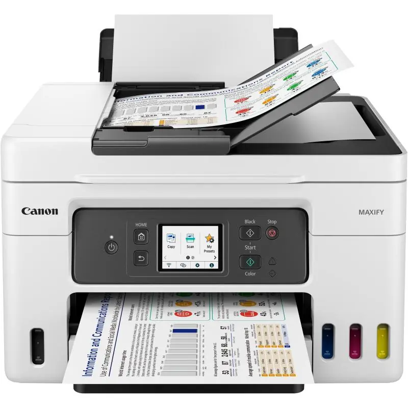 Canon Maxify GX4050 Impresora de Tinta Multifunción Color WiFi Blanca