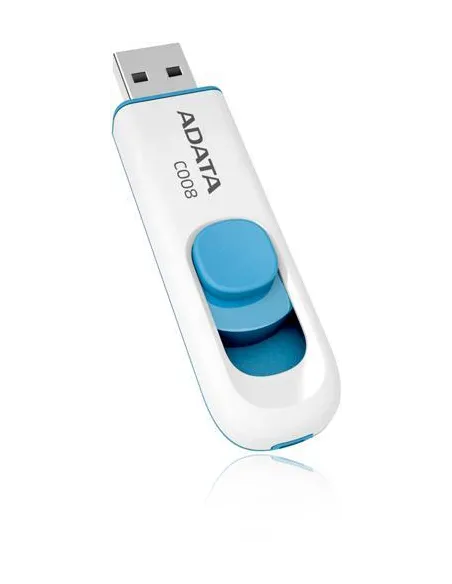 Adata C008 64GB USB 2.0 Blanco/Azul
