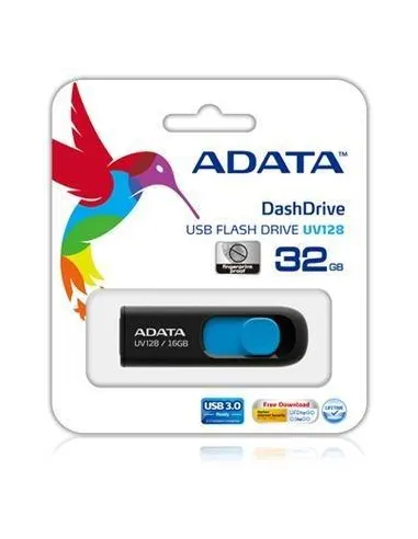 Adata DashDrive UV128 32GB USB 3.2 Negro/Azul
