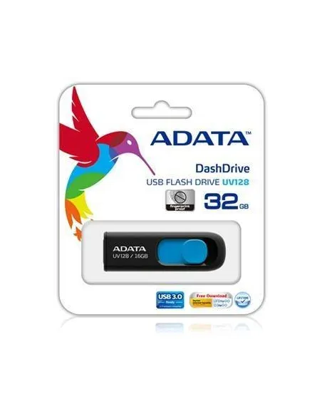 Adata DashDrive UV128 32GB USB 3.2 Negro/Azul