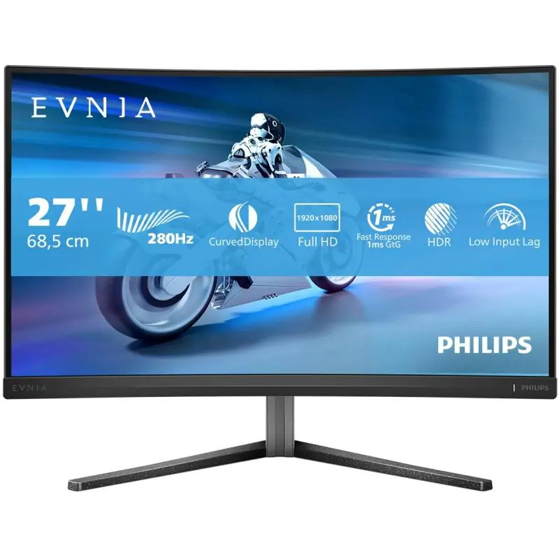 Philips 27M2C5200W 27" LCD VA Full HD 280Hz HDR10 Curvo