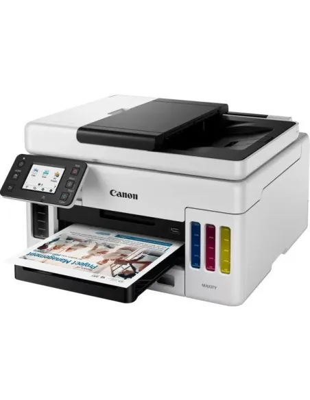 Canon Maxify GX6050 MegaTank Impresora de Tinta Multifunción Color WiFi Blanca