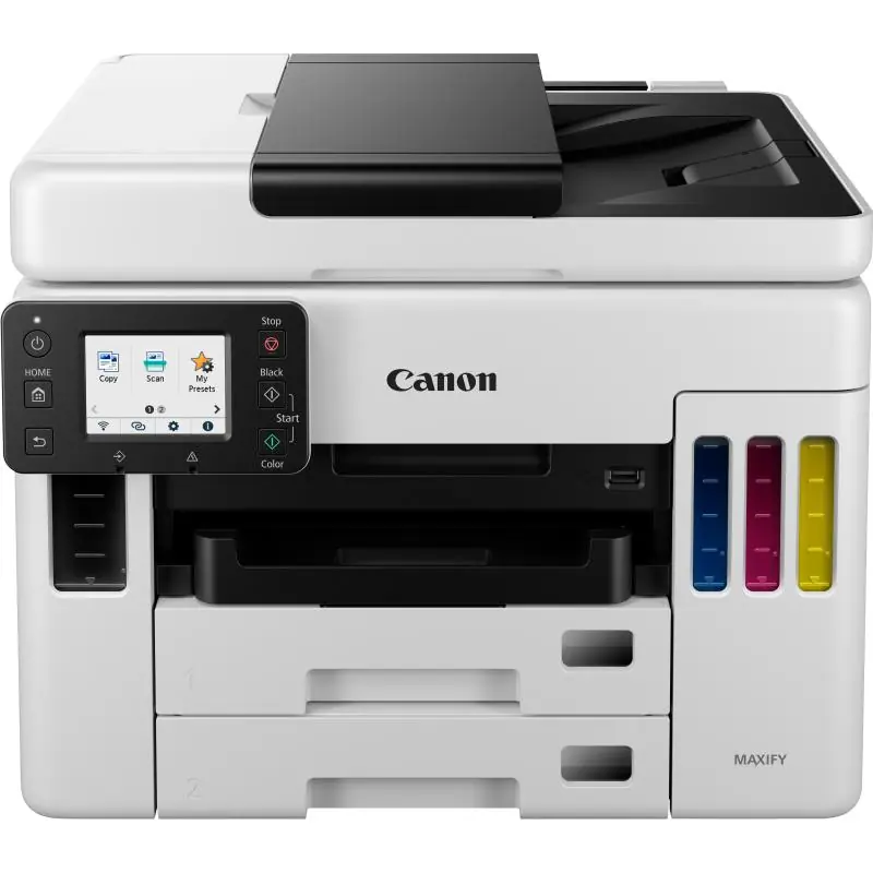 Canon Maxify GX7050 Impresora de Tinta Multifunción Color WiFi Blanca