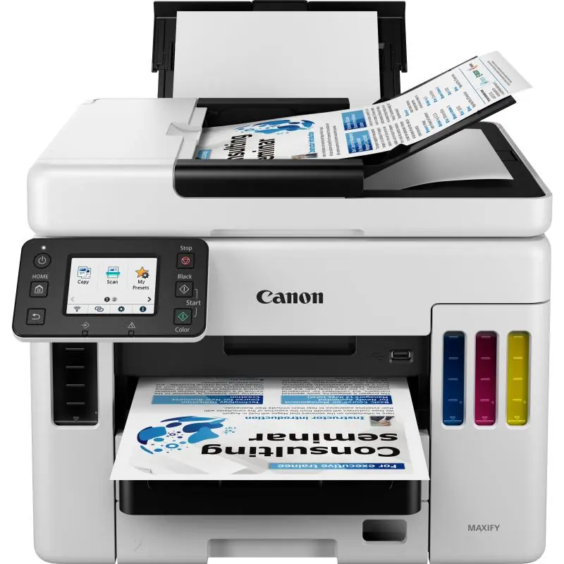 Canon Maxify GX7050 Impresora de Tinta Multifunción Color WiFi Blanca