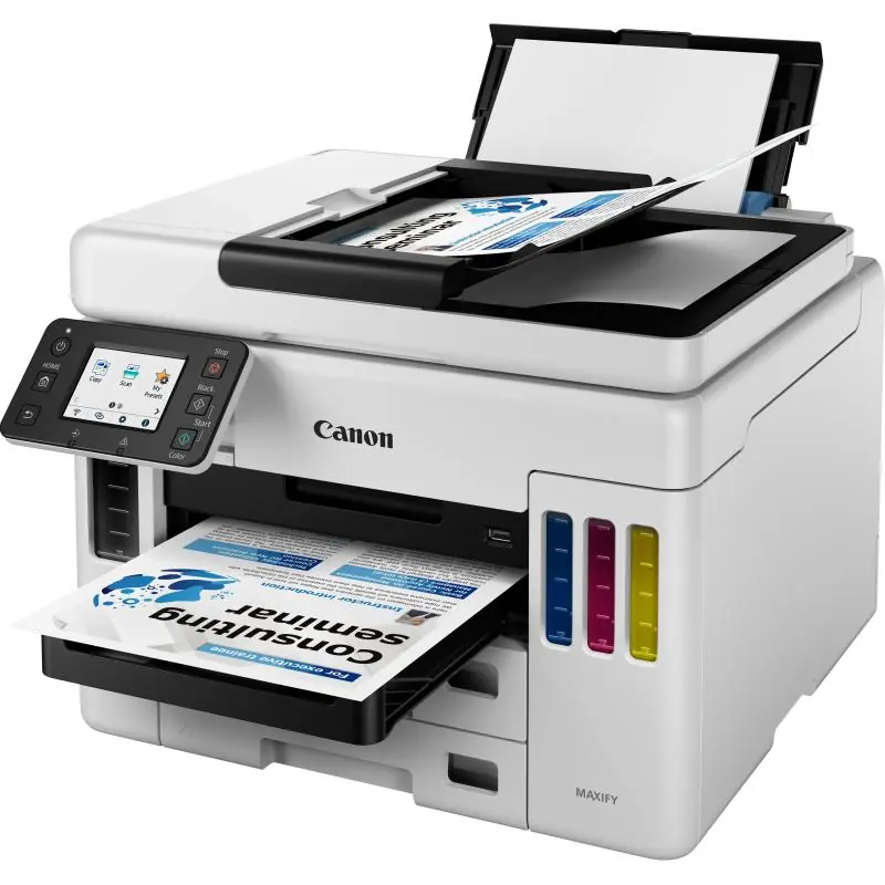 Canon Maxify GX7050 Impresora de Tinta Multifunción Color WiFi Blanca