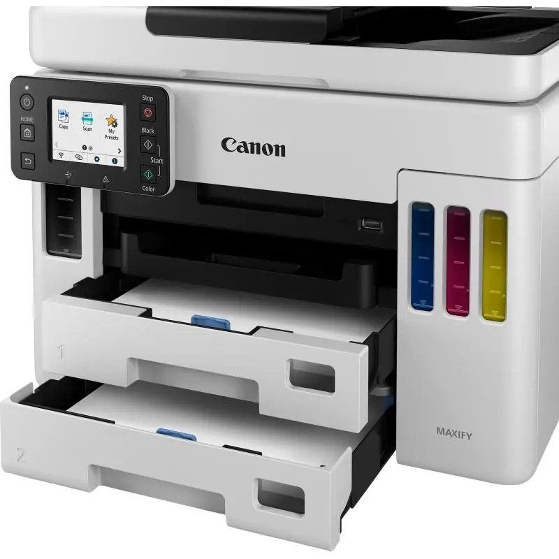 Canon Maxify GX7050 Impresora de Tinta Multifunción Color WiFi Blanca