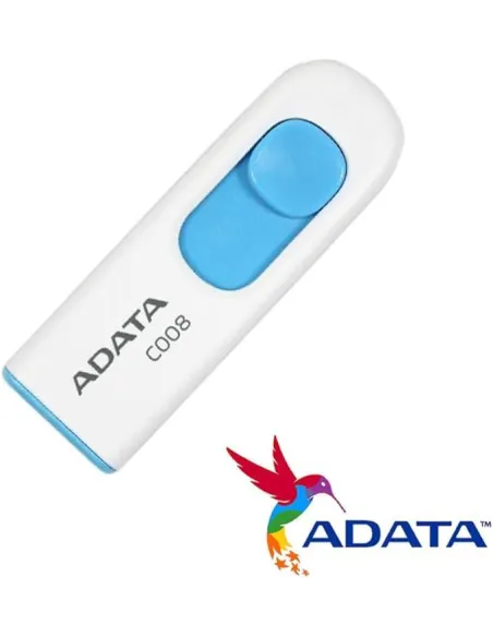 Adata C008 32GB USB 2.0 Blanco/Azul