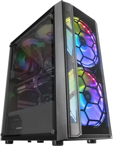 Mars Gaming MC500 Cristal Templado USB 3.0 Negra