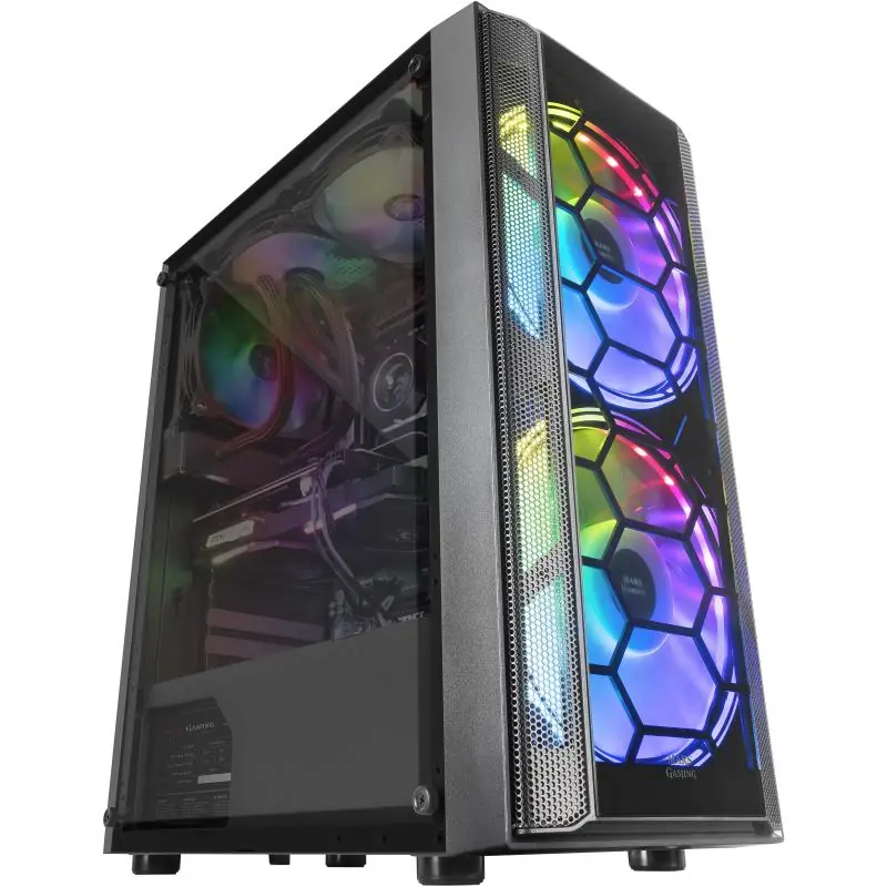 Mars Gaming MC500 Cristal Templado USB 3.0 Negra