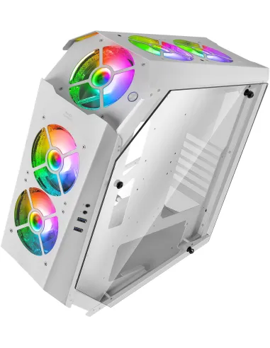 Mars Gaming MC51 Cristal Templado USB 3.0 Blanca