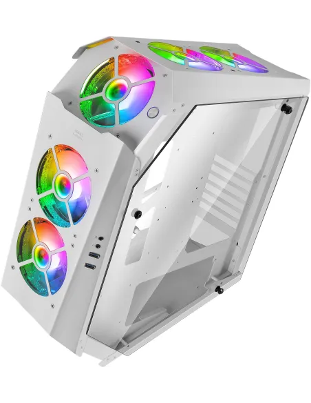 Mars Gaming MC51 Cristal Templado USB 3.0 Blanca