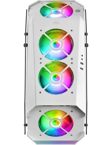 Mars Gaming MC51 Cristal Templado USB 3.0 Blanca