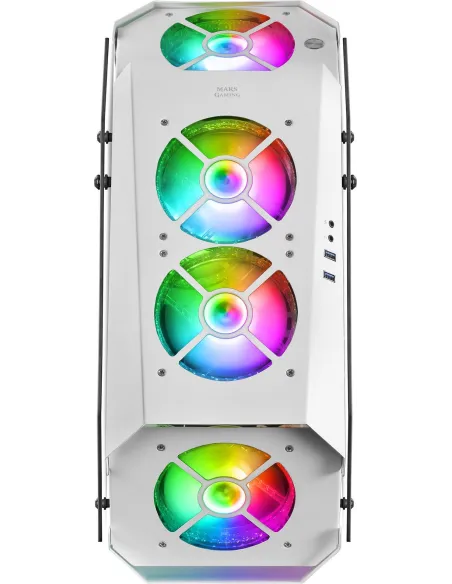 Mars Gaming MC51 Cristal Templado USB 3.0 Blanca