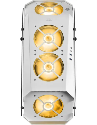 Mars Gaming MC51 Cristal Templado USB 3.0 Blanca