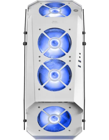 Mars Gaming MC51 Cristal Templado USB 3.0 Blanca