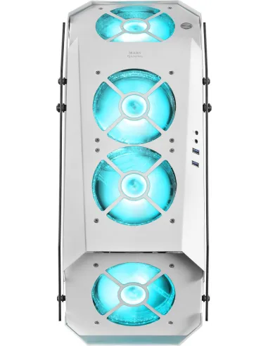 Mars Gaming MC51 Cristal Templado USB 3.0 Blanca