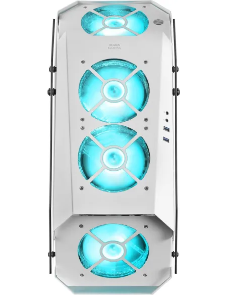 Mars Gaming MC51 Cristal Templado USB 3.0 Blanca