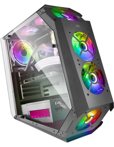 Mars Gaming MC51 Cristal Templado USB 3.0 Negra