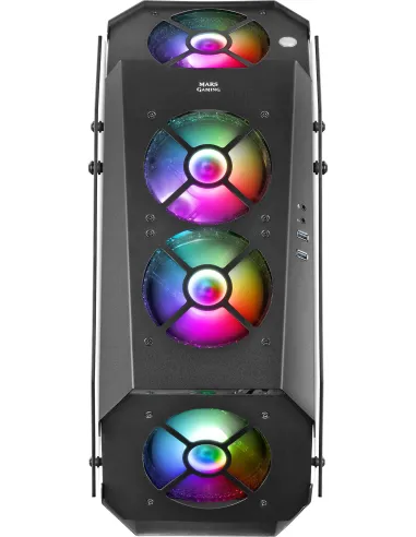 Mars Gaming MC51 Cristal Templado USB 3.0 Negra