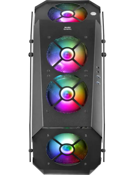 Mars Gaming MC51 Cristal Templado USB 3.0 Negra