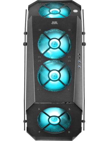 Mars Gaming MC51 Cristal Templado USB 3.0 Negra