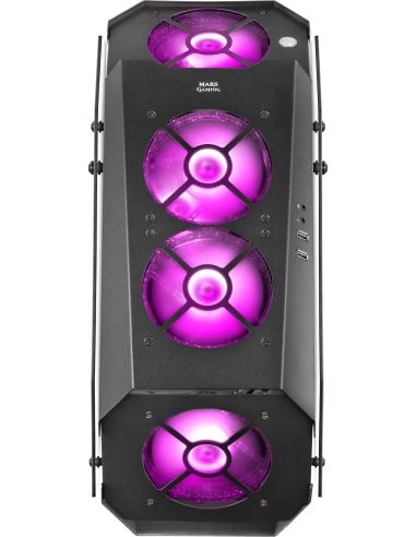 Mars Gaming MC51 Cristal Templado USB 3.0 Negra