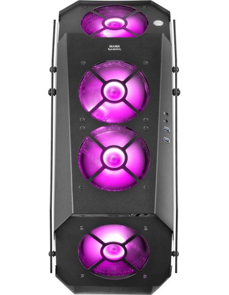 Mars Gaming MC51 Cristal Templado USB 3.0 Negra