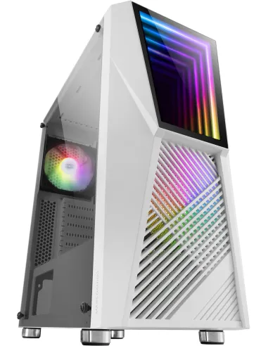 Mars Gaming MC777 Infinity Mirror Cristal Templado USB 3.0 aRGB Blanca