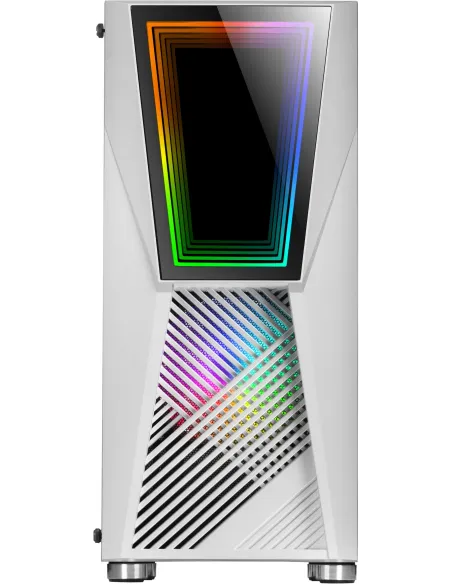 Mars Gaming MC777 Infinity Mirror Cristal Templado USB 3.0 aRGB Blanca