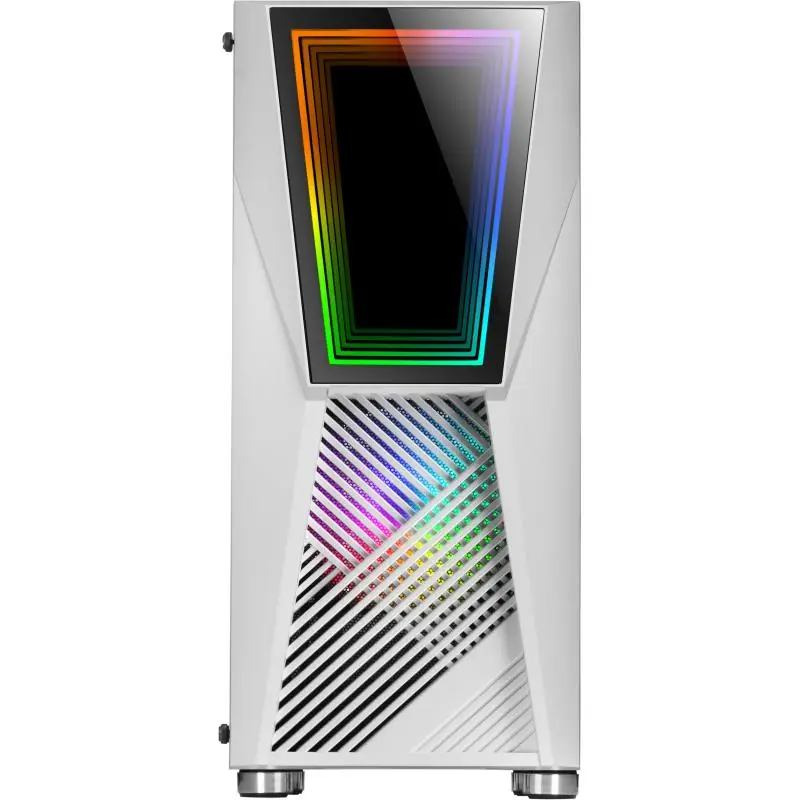 Mars Gaming MC777 Infinity Mirror Cristal Templado USB 3.0 aRGB Blanca